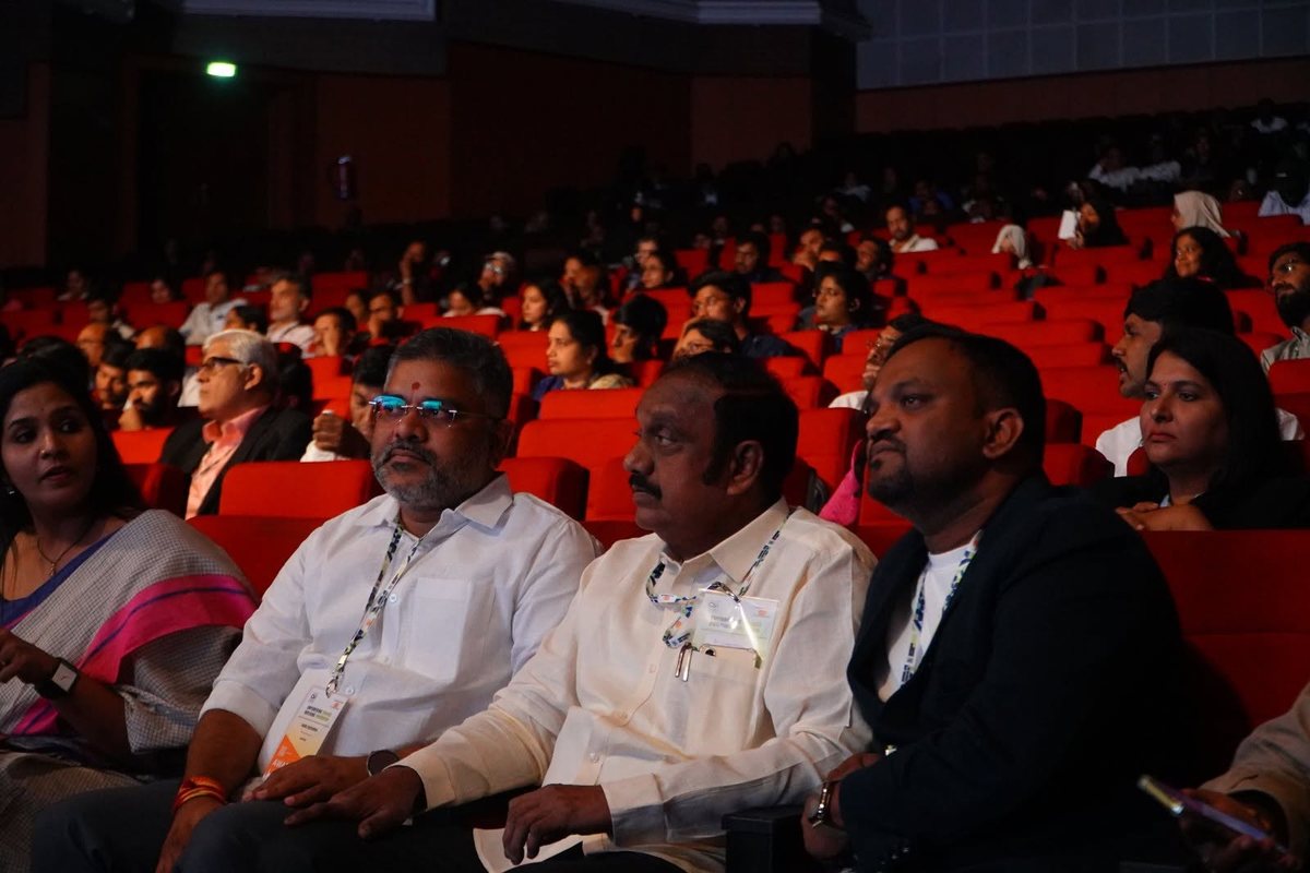 Talikota Hari Krishna with Narasaraopet MLA Chadalavada Aravind Babu at the CSR Summit, Hyderabad